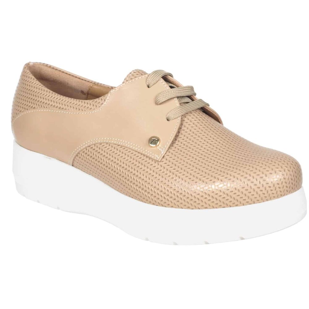 3CP/10376/0857 BEIGE GRABADO TRENCITA/GUANTE