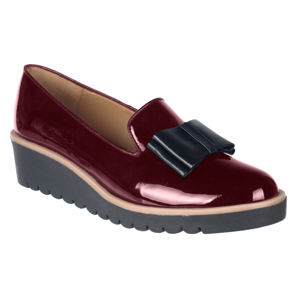 3CP/9990/0157 CONCHO DE VINO/NEGRO CHAROL BATIDO/NAPA