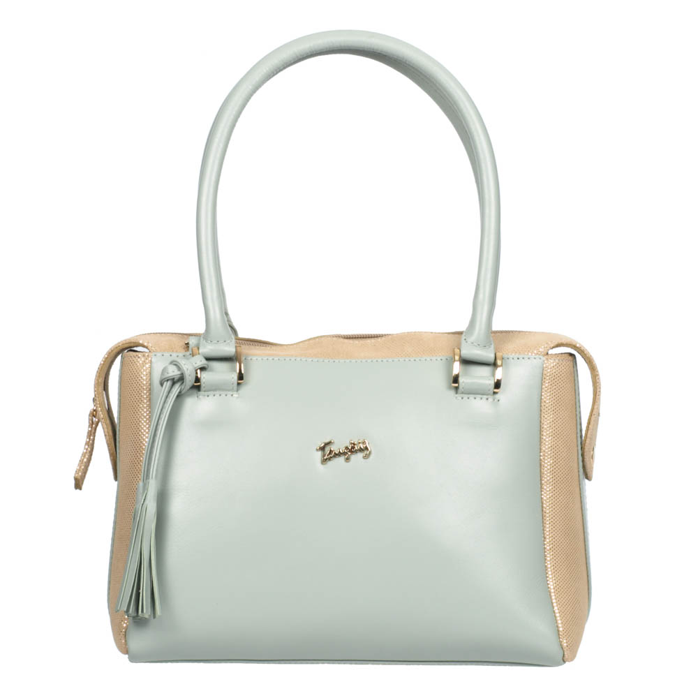 L__/1194 VERDE AGUA/DORADO NAPA/FOLIA MIL PUNTOS